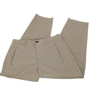 Closed Ludwig Trousers Houndstooth Plaid Cropped Pants Italian Fabric Women's 27